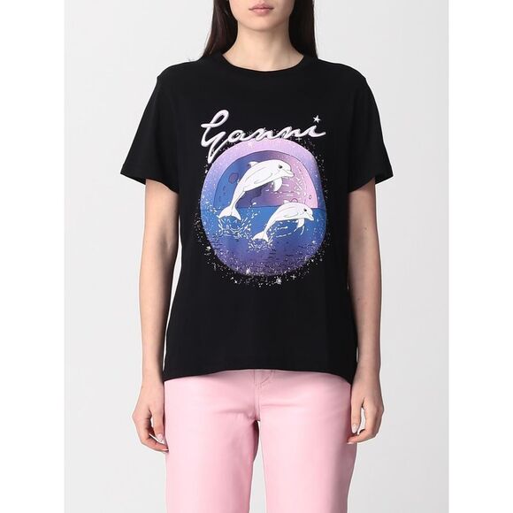 GANNI - Woman - Black - T-shirt